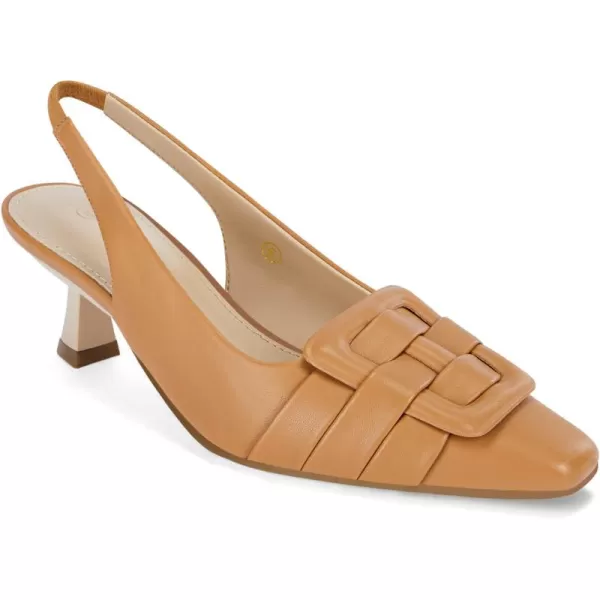 Womens Slingback Heels Low Kitten Heel Closed Toe Dress Shoes Sexy Elegant Wedding Office Pumps)