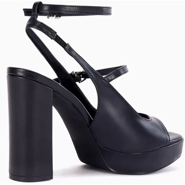 Coutgo Womens Platform High Chunky Heels Peep Toe Strappy Buckled Ankle Strap Sexy Dress Pumps Sandals