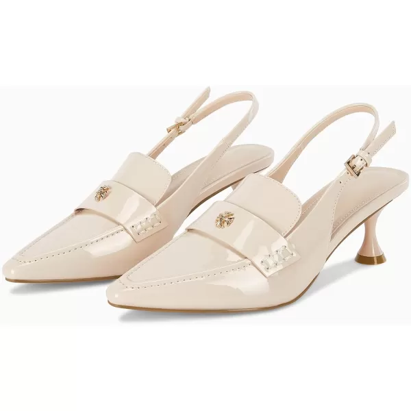 Coutgo Women's Pointed Toe Sandals Slingback Kitten Heel Pumps Slip On Ankle Buckle Dress Shoes