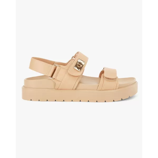 Coutgo Womens Platform Sandals Comfortable Flat Sandals Double Strap Footbed Summer Beach Sandals