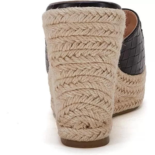 imageCoutgo Womens Wedge Sandals Platform Espadrille Heel Chain Slip On Casual Summer SlidesBlack