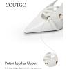 imageCoutgo Slingback Kitten Heels for Women Low Heel Closed Pointed Toe Buckle Strap Pumps ShoesBeige