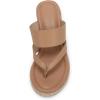 imageCoutgo Womens Espadrille Wedge Sandals Platform Thong Leather Strap Slides Backless Slip On Summer Casual Flip FlopsKhaki