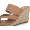 imageCoutgo Womens Espadrille Wedge Sandals Platform Thong Leather Strap Slides Backless Slip On Summer Casual Flip FlopsKhaki