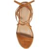 imageWomens Espadrille Wedges Lace Up Platform Ankle Cross Strap Slingback Summer Dress SandalsLight Brown