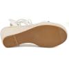 imageWomens Espadrille Wedges Lace Up Platform Ankle Cross Strap Slingback Summer Dress SandalsPuwhite