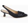 imageWomens Sling Back Kitten Heels Low Dress Shoes Slingback Pumps Pointed Closed Toe Comfortable Party Office SandalsBlackpu