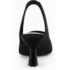 imageWomens Sling Back Kitten Heels Low Dress Shoes Slingback Pumps Pointed Closed Toe Comfortable Party Office SandalsBlacksuede