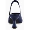 imageWomens Sling Back Kitten Heels Low Dress Shoes Slingback Pumps Pointed Closed Toe Comfortable Party Office SandalsBlue