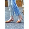 imageWomens Sling Back Kitten Heels Low Dress Shoes Slingback Pumps Pointed Closed Toe Comfortable Party Office SandalsBrownsuede