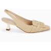 imageWomens Sling Back Kitten Heels Low Dress Shoes Slingback Pumps Pointed Closed Toe Comfortable Party Office SandalsKhakipu