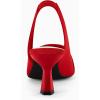 imageWomens Sling Back Kitten Heels Low Dress Shoes Slingback Pumps Pointed Closed Toe Comfortable Party Office SandalsRedsuede