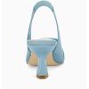 imageWomens Sling Back Kitten Heels Low Dress Shoes Slingback Pumps Pointed Closed Toe Comfortable Party Office SandalsSky Blue