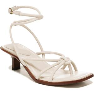 imageCoutgo Womens Strappy Heels Sandals Thong Gladiator Square Open Toe Low Kitten Heeled Criss Cross Ankle Strap Summer Dress Wedding ShoesNude