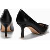 imageCoutgo Womens Closed Pointed Toe Pumps Stiletto High Heels Wedding Party Dress ShoesCool Blackleather