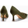 imageCoutgo Womens Closed Pointed Toe Pumps Stiletto High Heels Wedding Party Dress ShoesGreensuede