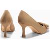 imageCoutgo Womens Closed Pointed Toe Pumps Stiletto High Heels Wedding Party Dress ShoesKhaki
