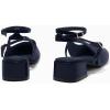 imageCoutgo Womens Mary Jane Chunky Low Heels Closed Square Toe Ankle Strap Pumps Wedding Party Dress ShoesNavy