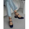 imageCoutgo Womens Mary Jane Chunky Low Heels Closed Square Toe Ankle Strap Pumps Wedding Party Dress ShoesNavy