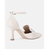 imageCoutgo Womens Pointed Toe Stiletto Heels Ankle Strap Pumps Party Wedding Dress ShoesBeige
