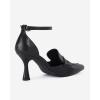imageCoutgo Womens Pointed Toe Stiletto Heels Ankle Strap Pumps Party Wedding Dress ShoesBlack