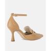 imageCoutgo Womens Pointed Toe Stiletto Heels Ankle Strap Pumps Party Wedding Dress ShoesCamel