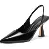 imageCoutgo Womens Slingback Stiletto High Heels Closed Pointed Toe Pumps DOrsay Sexy Office Dress ShoesBlack