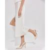 imageCoutgo Womens Dressy Heels Shoes Closed Pointed Toe Cut Out Pumps Casual Work ShoesBeige