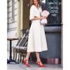 imageCoutgo Womens High Heels Pointed Toe Ankle Strap Pumps Patent Leather Sexy Stiletto Office Wedding Dress ShoesAred