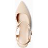 imageCoutgo Womens High Heels Pointed Toe Ankle Strap Pumps Patent Leather Sexy Stiletto Office Wedding Dress ShoesBsuede Nude