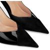 imageCoutgo Womens Pointed Toe High Heels Pumps Patent Suede Stiletto Heel Slip on Office Party Wedding Dress ShoesBlack