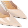 imageCoutgo Womens Pointed Toe High Heels Pumps Patent Suede Stiletto Heel Slip on Office Party Wedding Dress ShoesNude