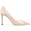imageCoutgo Womens Pointed Toe High Heels Pumps Patent Suede Stiletto Heel Slip on Office Party Wedding Dress ShoesNude