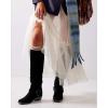 imageCoutgo Womens Knee High Boots Suede Wide Calf Chunky Low Heel Cowboy Moto Boots Fall ShoesBlack