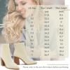 imageCoutgo Womens Sock Ankle Boots Pointed Toe Chunky High Stacked Heel Pull On Ribbed Knit Chelsea Boots BootiesBeige