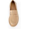 imageWomens Platform Loafers Lug Sole Chunky Heel Non Slip Faux Leather Casual Comfortable Round Toe Goth Oxford ShoesDark Khaki