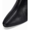 imageCoutgo Womens Knee High Boots Pointed Toe Kitten Heel Side Zipper Stretchy Vegan Suede Comfort Fall Winter BootBlack