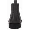 imageMens Ankle Boots Chelsea Round Toe Slip on Waterproof Faux Leather Classic Dress Booties for MenGrey