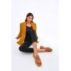 imageWomens Platform Penny Loafers Comfort Chunky Heel Slip On Business Work Dress ShoesBrown