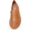 imageWomens Platform Penny Loafers Comfort Chunky Heel Slip On Business Work Dress ShoesKhaki