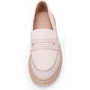imageWomens Platform Penny Loafers Comfort Chunky Heel Slip On Business Work Dress ShoesPink
