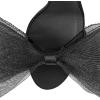imageCoutgo Womens Bow Heels Open Toe Stiletto Heels One Strap Bridal Wedding Asymmetric NonRemovable Bow Knot Heeled SandalsBlack