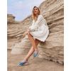 imageCoutgo Womens Platform Espadrille Wedge Sandals Slingback Bowknot Open Toe Casual Summer Dress ShoesBlue