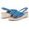 imageCoutgo Womens Platform Espadrille Wedge Sandals Slingback Bowknot Open Toe Casual Summer Dress ShoesBlue