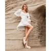 imageCoutgo Womens Platform Espadrille Wedge Sandals Slingback Bowknot Open Toe Casual Summer Dress ShoesWhite