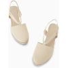 imageCoutgo Womens Platform Wedge Espadrille Sandals Slingback Slip on Closed Toe Strap ShoesBeige