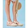 imageCoutgo Womens Platform Wedge Espadrille Sandals Slingback Slip on Closed Toe Strap ShoesBeige