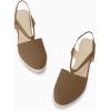 imageCoutgo Womens Platform Wedge Espadrille Sandals Slingback Slip on Closed Toe Strap ShoesCoffee