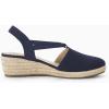 imageCoutgo Womens Platform Wedge Espadrille Sandals Slingback Slip on Closed Toe Strap ShoesNavy