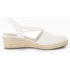 imageCoutgo Womens Platform Wedge Espadrille Sandals Slingback Slip on Closed Toe Strap ShoesWhite